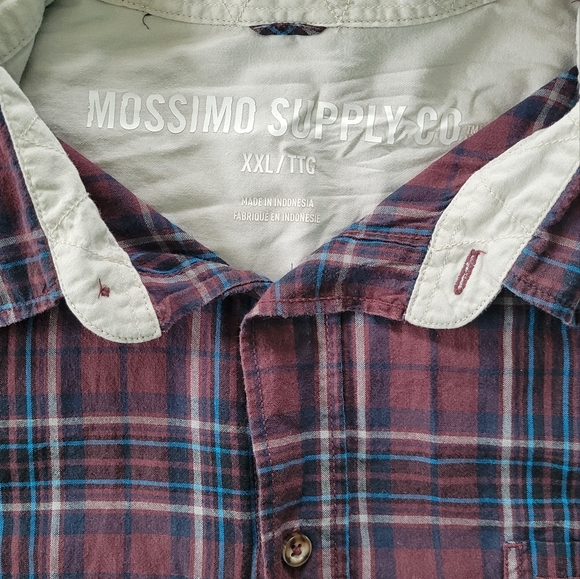 Mossimo Men's XXL plaid button down - Picture 2 of 3